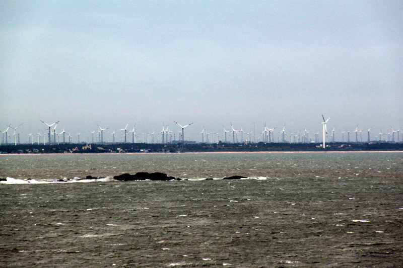 The wind turbines of Kanyakumari
