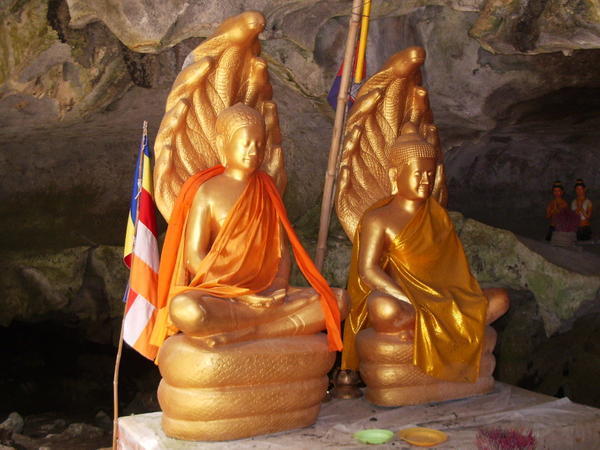 Buddhas in the caves