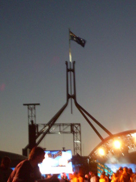 The Parliament House flagpole