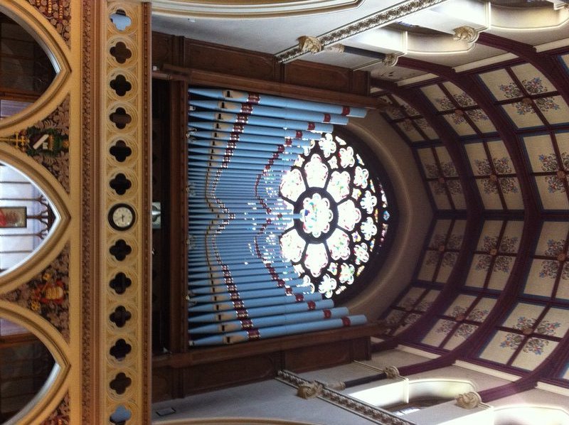 The organ at St Peter's