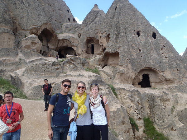 Flinstone caves in Cappadocia