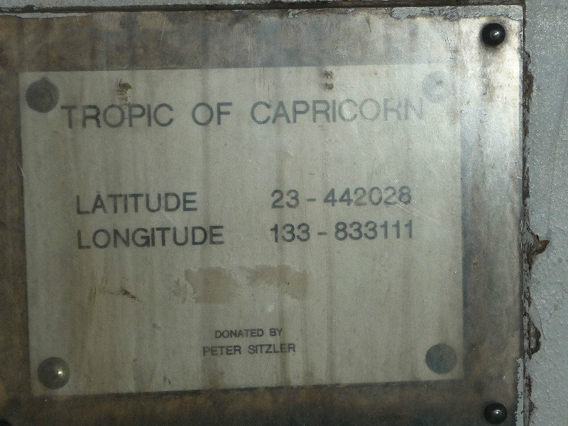 Tropic of Capricorn Marker