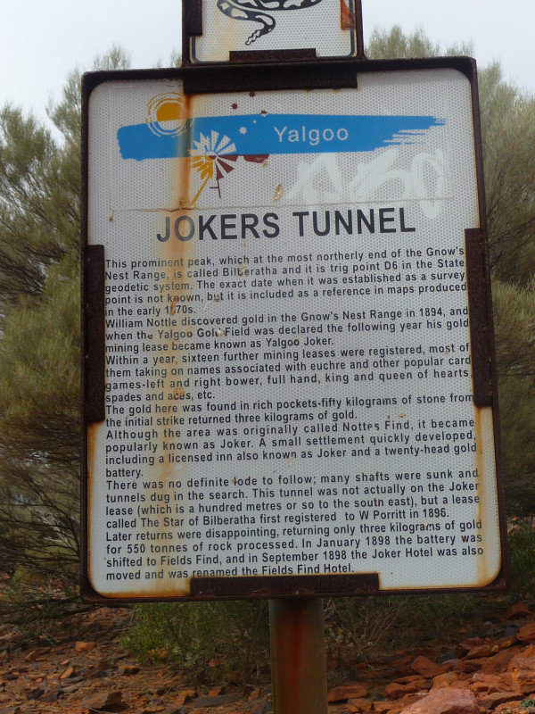 011 Joker's Tunnel information