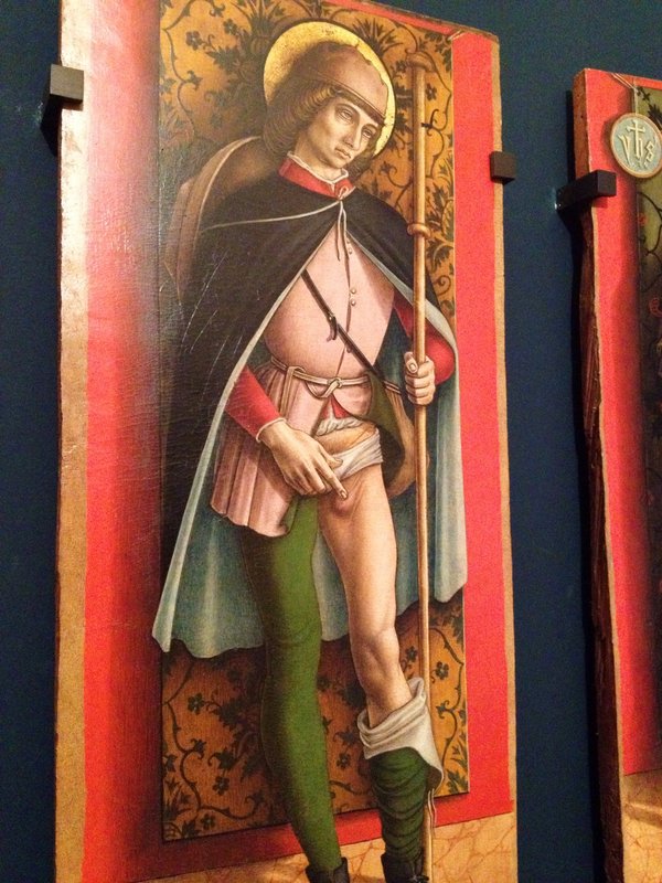 Patron saint of crotch boils -academia museum