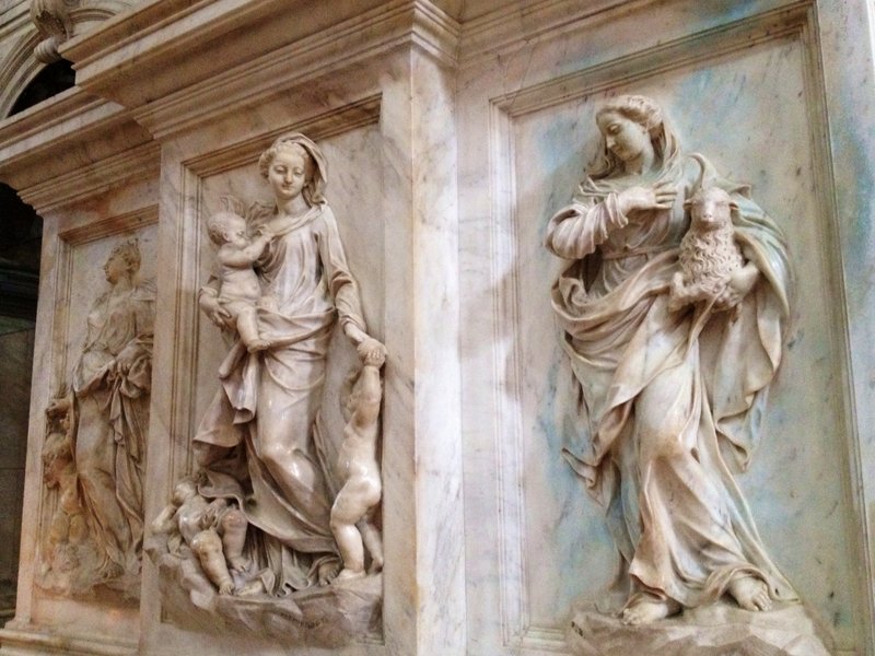 Reliefs in the Basilica di San Giovanni e Paolo