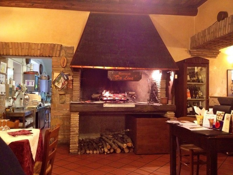 Restaurant fire place