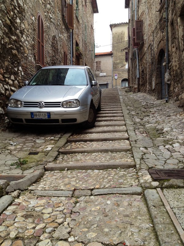 Parking in Narni...is not easy