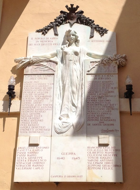 Monument to the city's women who died in the wars