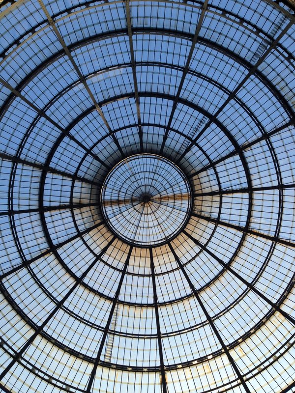Glass dome of the Galleria Vittorio Emanuele II