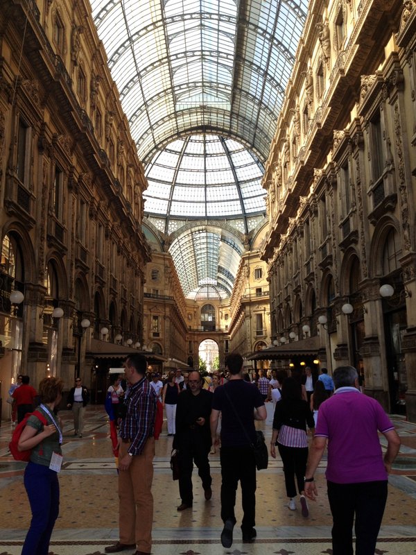 Inside the Galleria Vittorio Emanuele II