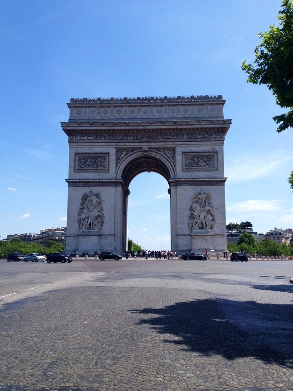 Arc de Triomphe - on the way to the underground crossing to the arch itself