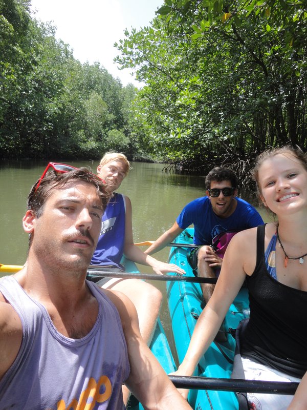 The Team Kayaking