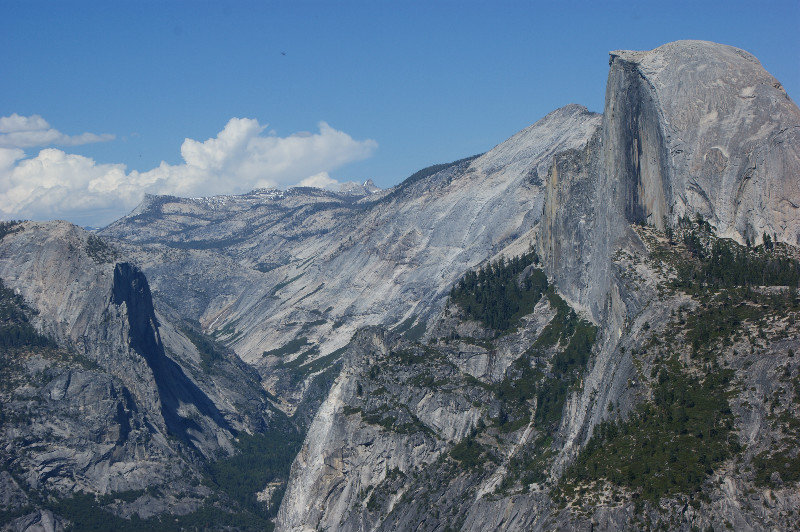 View of Half Dome and surrounding area