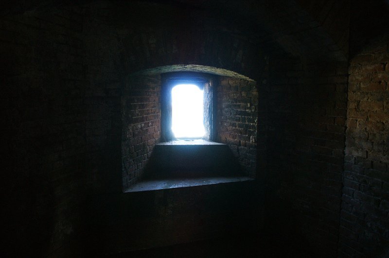 Window of fort - also where the canons were held