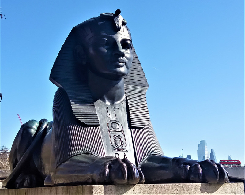 Sphinx at Cleopatra's Needle