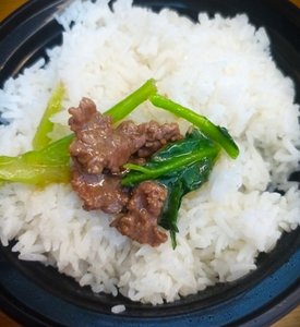 Beef with Chinese Kale