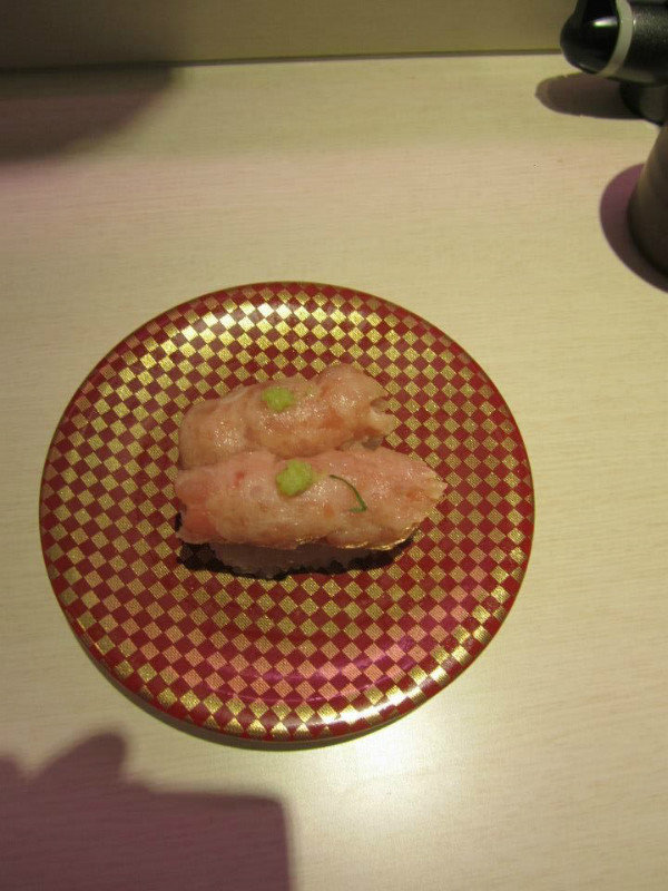 First Plate of Sushi - Minced Tuna