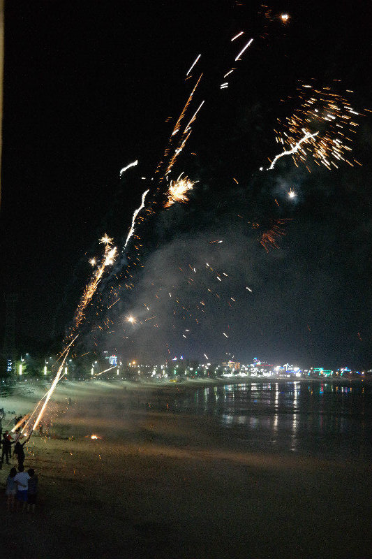 Beach Fireworks