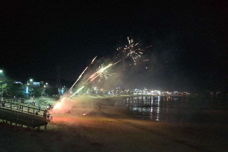 Beach Fireworks