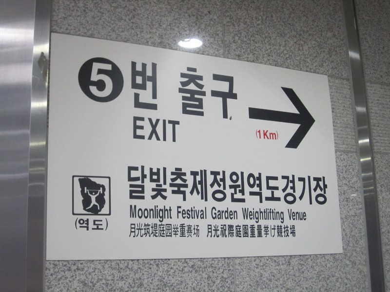 Signs In The Subway Station