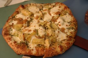 Caramelised Onion Burrata Pizza