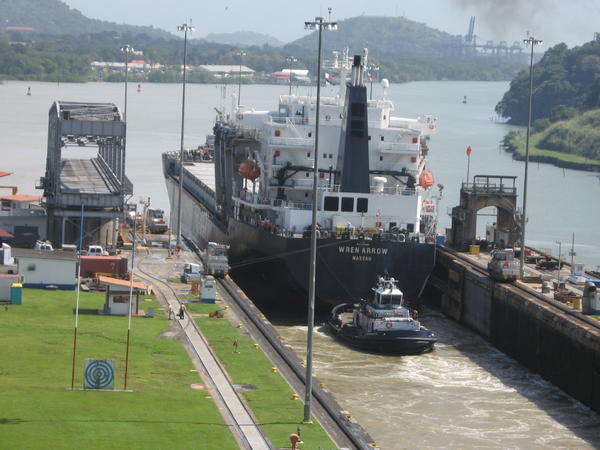 Leaving the locks on the way to the pacific