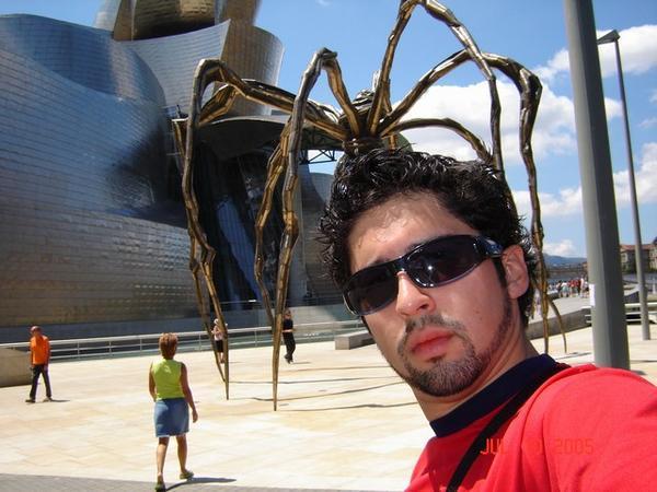 Outside the Guggenheim Bilbao