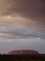 Sunrise rain on Uluru