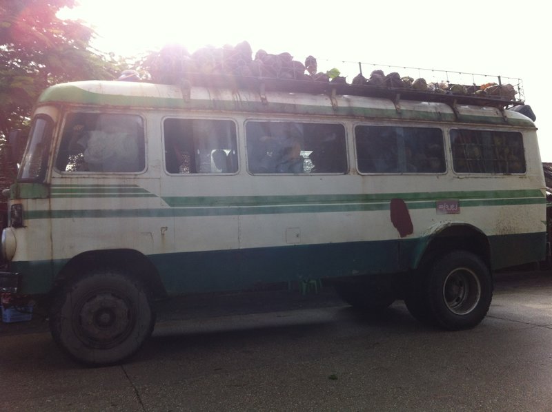 "Bus" Ride from Ngwe Saung to Pathein