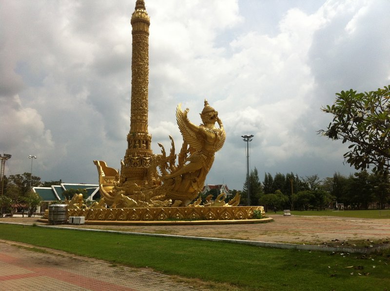 Candle Sculpture in Thung Si Mueang Park