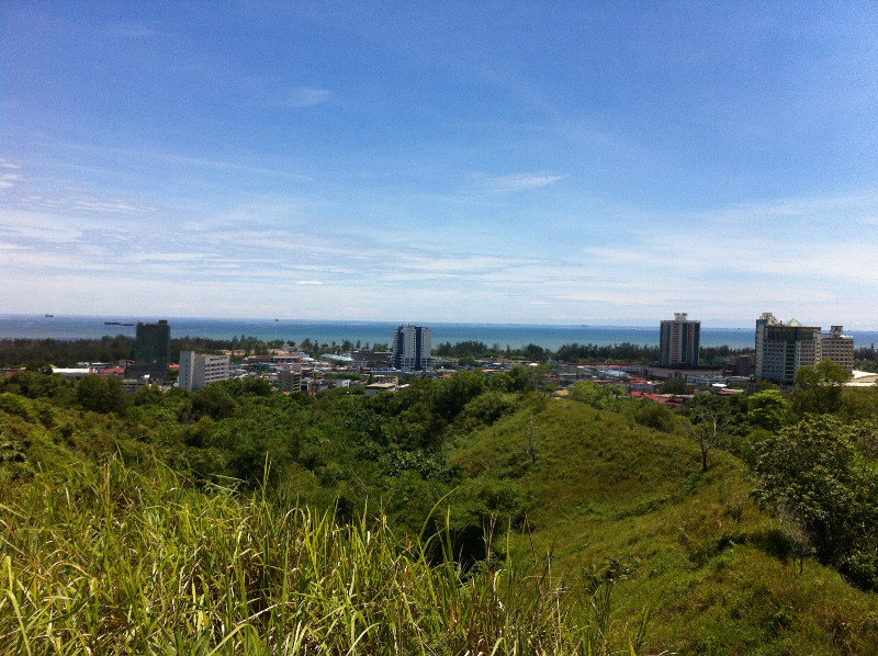 View of Miri town from Canada Hill