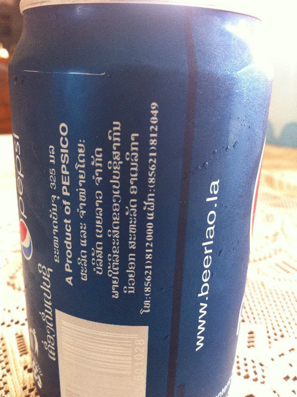 Pepsi's in Laos!