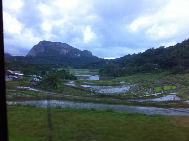 First glimpses of the Toraja landscape