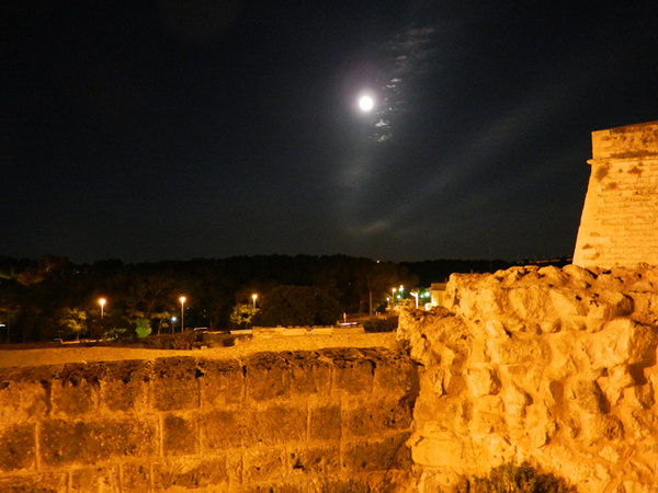 Full Moon over Castle