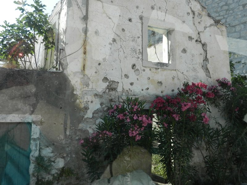 Bombed out building in Bosnia-Herzegovina 
