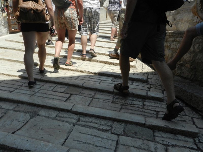 Steps on Mostar Bridge
