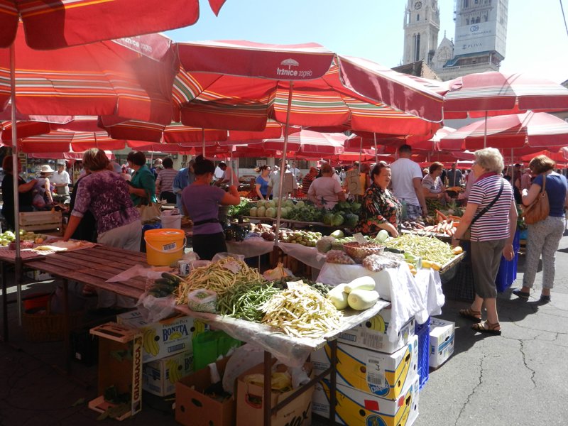 Vegetable Market in Zagreb