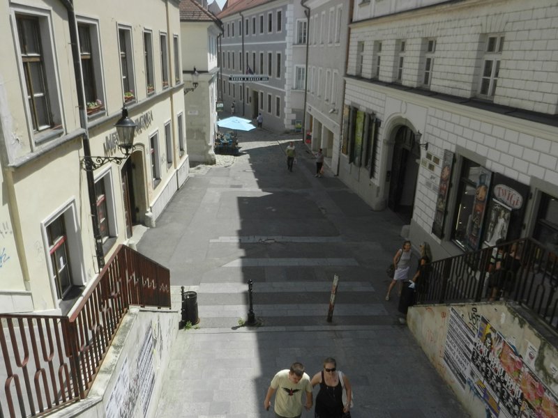 Looking down into the Old Town