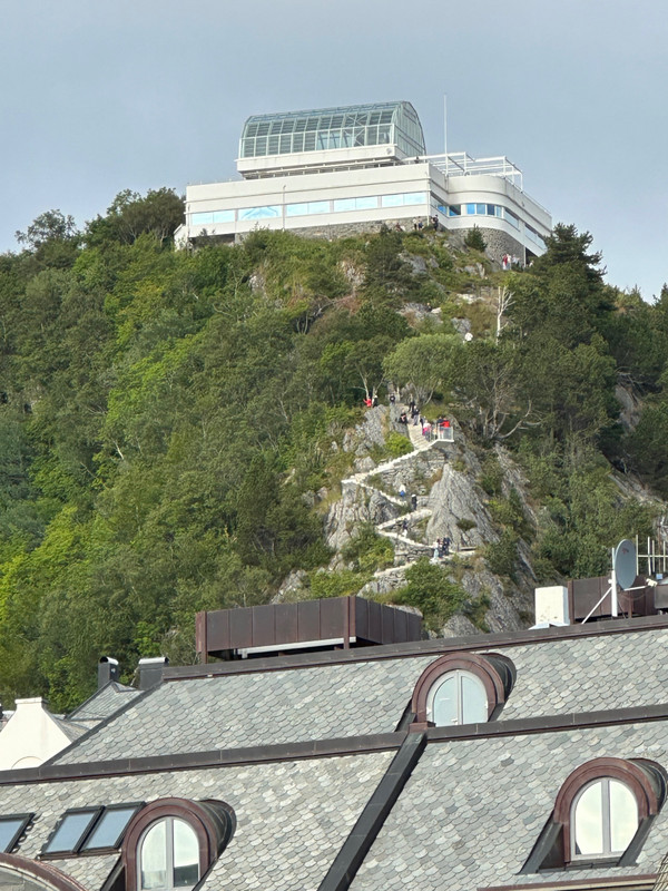 Lookout at Ålesund. Over 814 stairs. Not enough time to climb. 