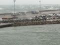 Dirty weather as we try to dock in Hirtshals