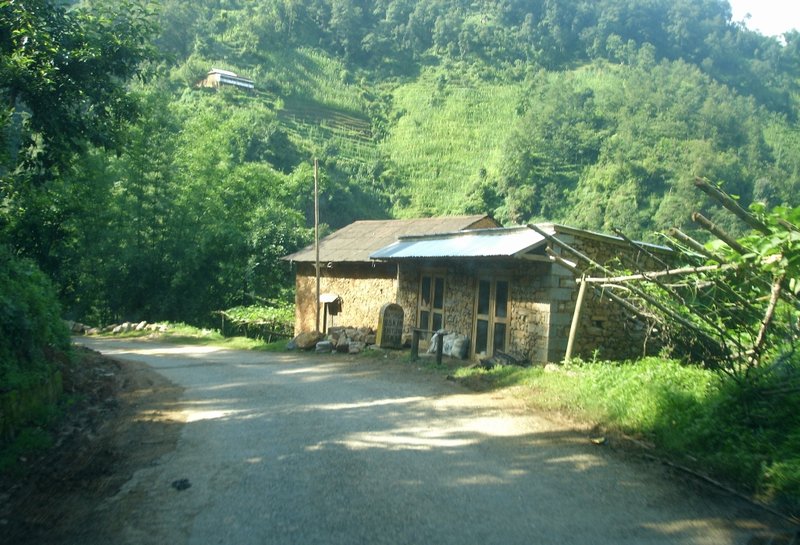 Houses along the highway