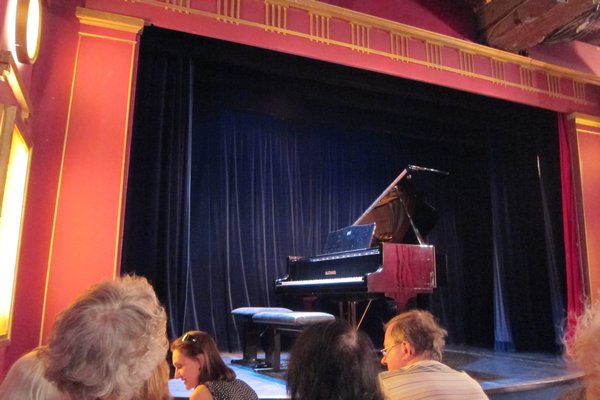 stage for the piano concert