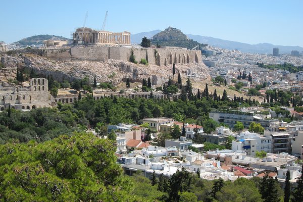 view to the Acropolis