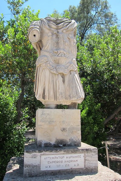 Hadrain's statue in the Agora