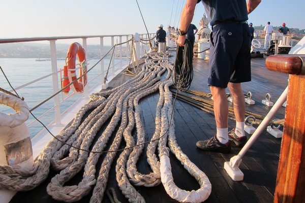 rope on the deck