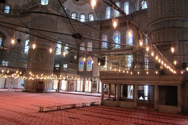 inside the Blue Mosque