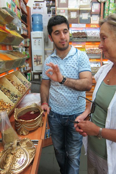 buying spices in the Spice Bazaar