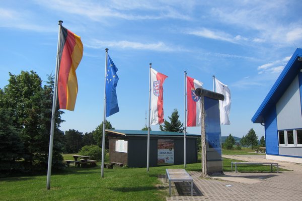 flags at the Memorial