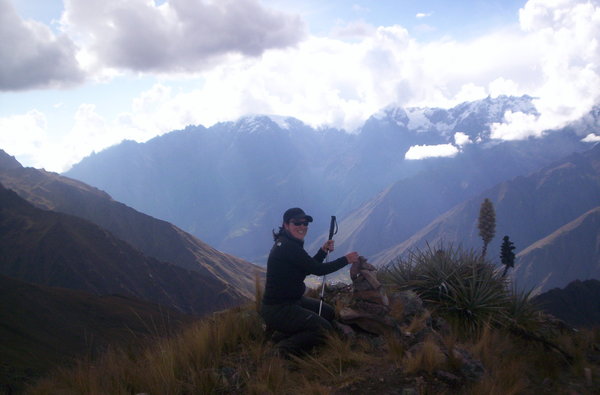 Day 2 - Placing a rock at the highest point 4500m