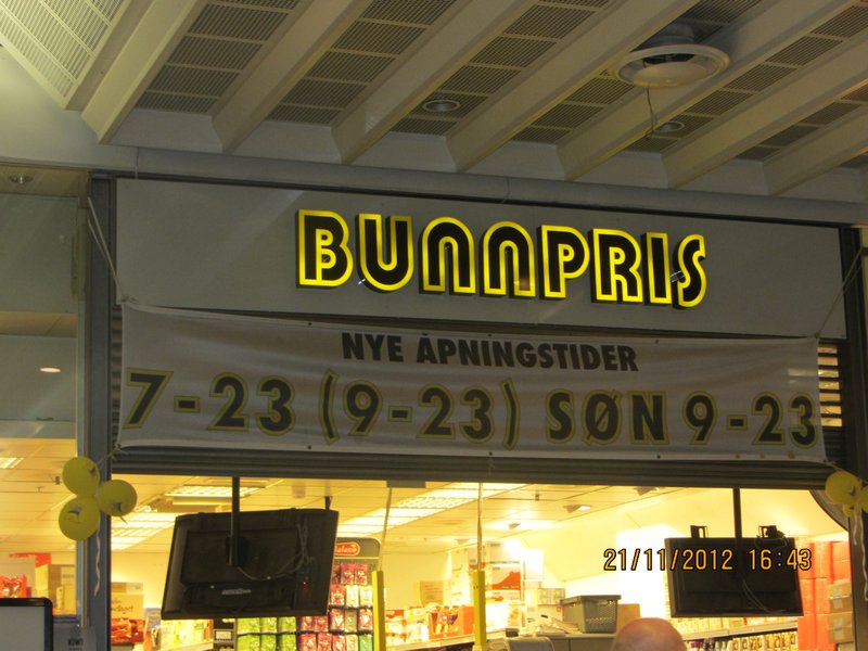 Bunnpris mini market